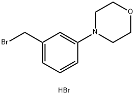 4-(3-(bromomethyl)phenyl)morpholine hydrobromide Struktur