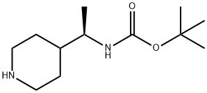 tert-butyl (R)-(1-(piperidin-4-yl)ethyl)carbamate Struktur