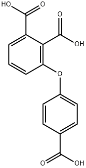 3-(4-carboxyphenoxy)-phthalic acid Struktur