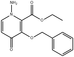 1-Amino-3-benzyloxy-4-oxo-1,4-dihydropyridine-2-carboxylic acid ethyl ester Structure