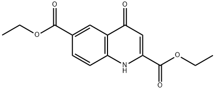 diethyl 4-oxo-1,4-dihydroquinoline-2,6-dicarboxylate* Struktur