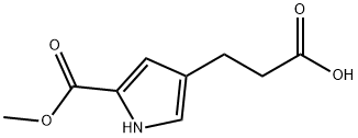 3-(5-(methoxycarbonyl)-1H-pyrrol-3-yl)propanoic acid Struktur