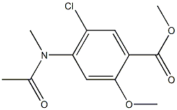 Methyl 5-chloro-2-methoxy-4-(N-methylacetamido)benzoate Struktur