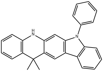 5H-Indolo[3,2-b]acridine, 7,13-dihydro
-13,13-dimethyl-7-phenyl- Struktur