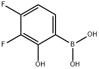 3,4-Difluoro-2-hydroxyphenylboronic acid Struktur