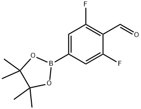 3,5-Difluoro-4-formylphenylboronic acid pinacol ester Struktur