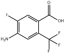 4-Amino-5-iodo-2-trifluoromethyl-benzoic acid Struktur