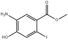 5-Amino-4-hydroxy-2-iodo-benzoic acid methyl ester Struktur