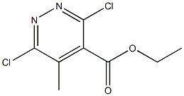 ethyl 3,6-dichloro-5-methylpyridazine-4-carboxylate Struktur