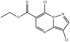 ethyl 3,7-dichloropyrazolo[1,5-a]pyrimidine-6-carboxylate Struktur