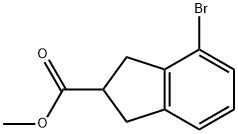 methyl 4-bromo-2,3-dihydro-1H-indene-2-carboxylate Struktur