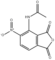 N-(5-Nitro-1,3-dioxo-1,3-dihydroisobenzofuran-4-yl)acetamide Struktur