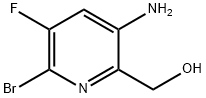 (3-Amino-6-bromo-5-fluoro-pyridin-2-yl)-methanol Struktur