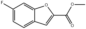 6-Fluoro-benzofuran-2-carboxylic acid methyl ester Struktur