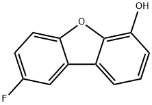 4-dibenzofuranol,8-fluoro- Struktur