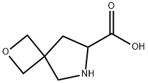 2-oxa-6-azaspiro[3.4]octane-7-carboxylic acid Struktur