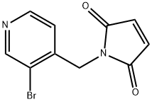 1-((3-Bromopyridin-4-yl)methyl)-1H-pyrrole-2,5-dione Struktur