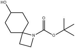 tert-butyl 7-hydroxy-1-azaspiro[3.5]nonane-1-carboxylate Struktur