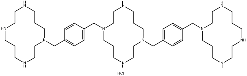 1,8-bis(4-((1,4,8,11-tetraazacyclotetradecan-1-yl)methyl) benzyl)-1,4,8,11-tetraazacyclotetradecane dodecahydrochloride