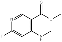 Methyl 6-fluoro-4-(methylamino)pyridine-3-carboxylate Structure