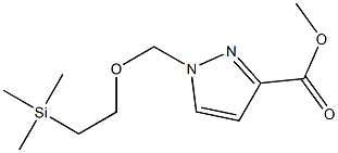 methyl 1-((2-(trimethylsilyl)ethoxy)methyl)-1H-pyrazole-3-carboxylate Struktur