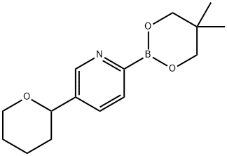 5-(Oxan-2-yl)pyridine-2-boronic acid neopentylglycol ester Struktur