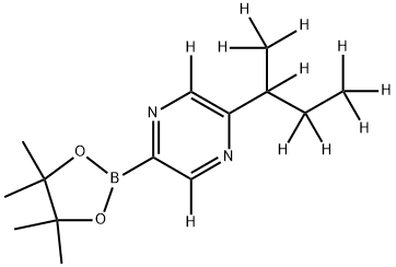 [5-(sec-Butyl)pyrazine-d11]-2-boronic acid pinacol ester Struktur