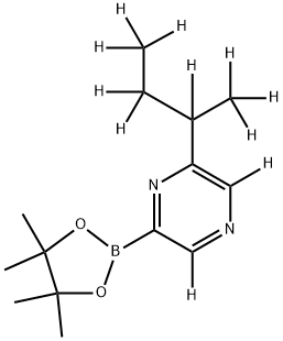 [6-(sec-Butyl)pyrazine-d11]-2-boronic acid pinacol ester Struktur