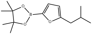 2-(5-isobutylfuran-2-yl)-4,4,5,5-tetramethyl-1,3,2-dioxaborolane|