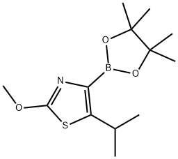 5-(iso-Propyl)-2-methoxythiazole-4-boronic acid pinacol ester Struktur