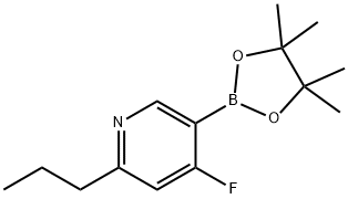 4-Fluoro-2-(n-propyl)pyridine-5-boronic acid pinacol ester Struktur