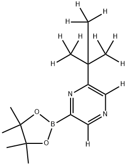 [6-(tert-Butyl)pyrazine-d11]-2-boronic acid pinacol ester Struktur