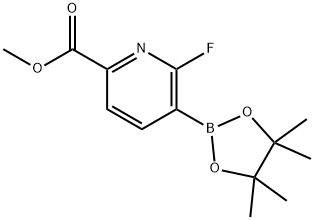 2-Fluoro-6-(methoxycarbonyl)pyridine-3-boronic acid pinacol ester Struktur