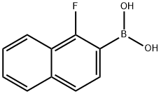 1-Fluoro-2-naphthylboronic acid Struktur