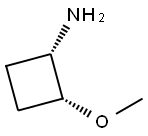 Cyclobutanamine, 2-methoxy-, (1S,2R)- Struktur