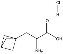 2-amino-3-{bicyclo[1.1.1]pentan-1-yl}propanoic acid hydrochloride Struktur