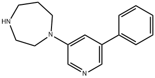 1-(5-Phenylpyridin-3-yl)-1,4-diazepane Struktur