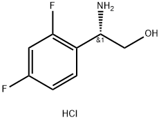 (S)-2-Amino-2-(2,4-difluorophenyl)ethan-1-ol hydrochloride Struktur