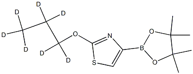 2-(propoxy-d7)-4-(4,4,5,5-tetramethyl-1,3,2-dioxaborolan-2-yl)thiazole Struktur