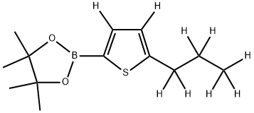 4,4,5,5-tetramethyl-2-(5-(propyl-d7)thiophen-2-yl-3,4-d2)-1,3,2-dioxaborolane Struktur