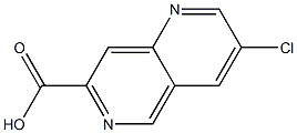 3-chloro-1,6-naphthyridine-7-carboxylic acid Struktur