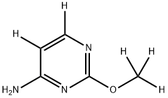 2-(methoxy-d3)pyrimidin-5,6-d2-4-amine Structure