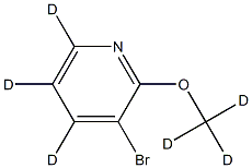 3-bromo-2-(methoxy-d3)pyridine-4,5,6-d3 Struktur