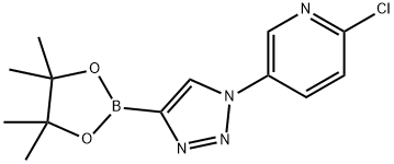 2-chloro-5-(4-(4,4,5,5-tetramethyl-1,3,2-dioxaborolan-2-yl)-1H-1,2,3-triazol-1-yl)pyridine Struktur