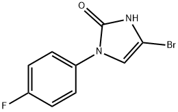 4-bromo-1-(4-fluorophenyl)-1,3-dihydro-2H-imidazol-2-one Struktur