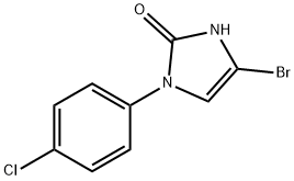 4-bromo-1-(4-chlorophenyl)-1,3-dihydro-2H-imidazol-2-one Struktur