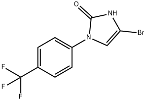 4-bromo-1-(4-(trifluoromethyl)phenyl)-1,3-dihydro-2H-imidazol-2-one Struktur