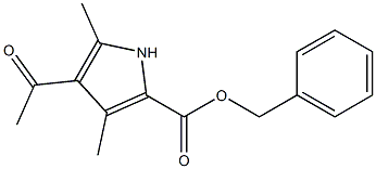 benzyl 4-acetyl-3,5-dimethyl-1H-pyrrole-2-carboxylate Struktur