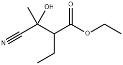 Butanoic acid, 3-cyano-2-ethyl-3-hydroxy-, ethyl ester