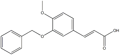 (2E)-3-[3-(benzyloxy)-4-methoxyphenyl]prop-2-enoic acid Struktur